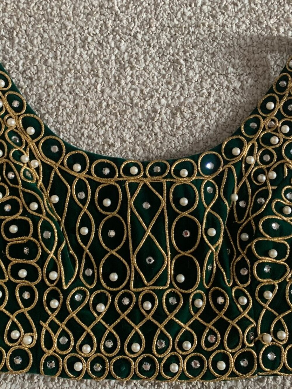 Funky embellished costume top